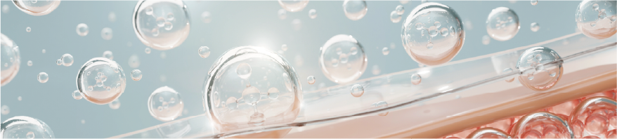 泡と肌のイメージ画像